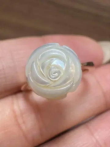 아가테 agete K10 반지 9호 장미쉘