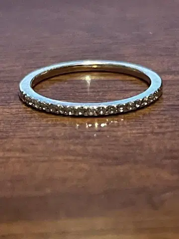 agate 아가트 하프 이터니티 다이아몬드 핑키링