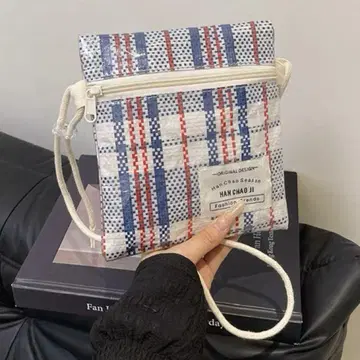 미사용 새상품 중국 대만 레트로 백 편직소포