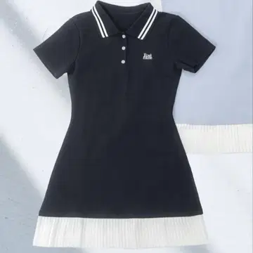 로제 뮤즈 폴로 원피스 네이비 S