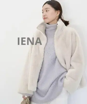 IENA ** 인조 모피 블루종