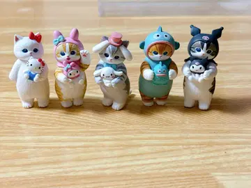 전 5종 세트 mofusand 캐릭터즈 나리키리 피규어