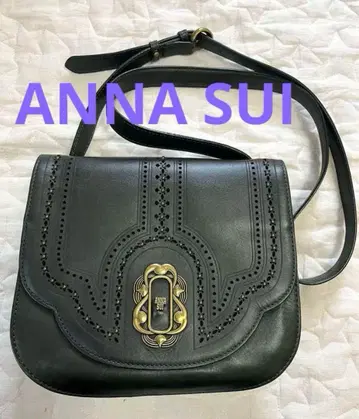 [레어] ANNA SUI 안나수이 숄더백 가죽 금장 장식