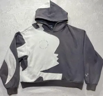 WANNA 'YIN YANG' Hoodie 그레이 화이트 L 사이즈