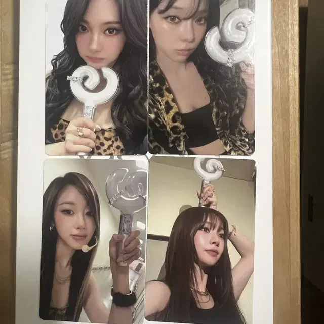 [당일배송]에스파 응원봉 포카 1셋트 양도 카리나 윈터 지젤 닝닝