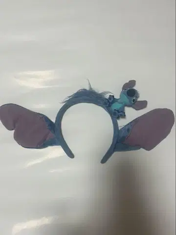 스티치 귀 달린 머리띠 봉제 인형 포함
