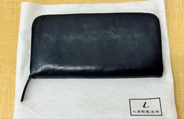 츠치야 가방 톤 오일 누메 쿠션 지퍼 장지갑