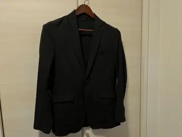 나노 유니버스 시어서커 트래블 수트 셋업 네이비