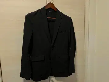 나노 유니버스 시어서커 트래블 수트 셋업 네이비