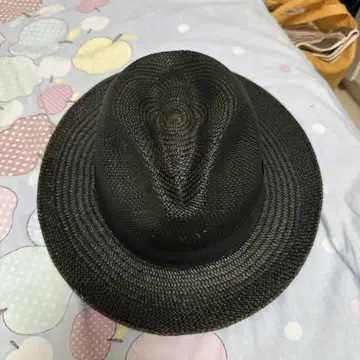 블랙 스트로우 페도라 스타일 햇