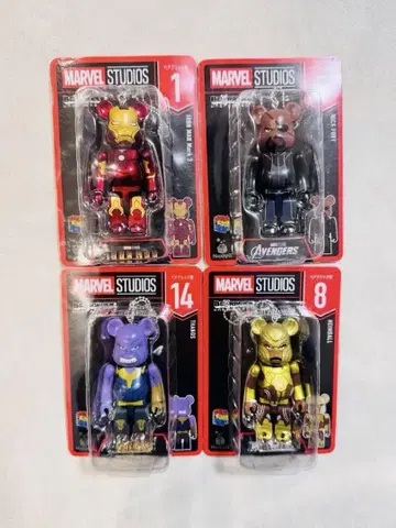 MARVEL [ BE@RBRICK ] 해피 복권 베어브릭상 세트