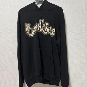 Cookies 후드 부착 후드티 블랙