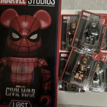 MARVEL BE@RBRICK 라스트 원상 선택 가능한 3종 베어브릭상