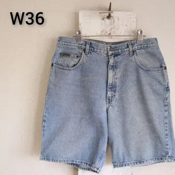 90s USA제 데님 팬츠 캘빈클라인 진 가죽 패치