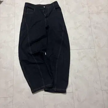 초와이드 배기 데님