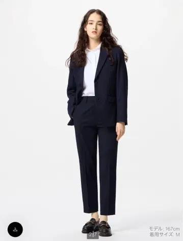 UNIQLO 네이비 수트 셋업 S 사이즈