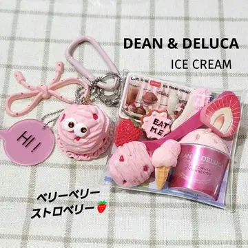 가챠 파우치 딘&델루카 아이스크림 핑크 계열
