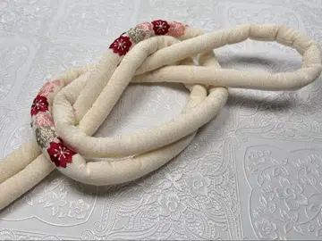a-485 순수 실크 마루쿠게 허리띠 후리소데 성인식 벚꽃