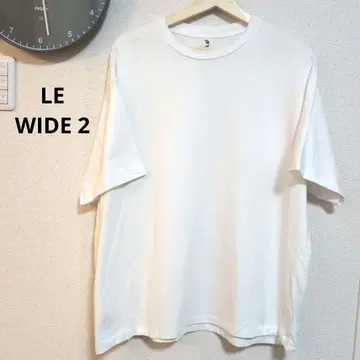 LE / WIDE 티셔츠 화이트 무지T