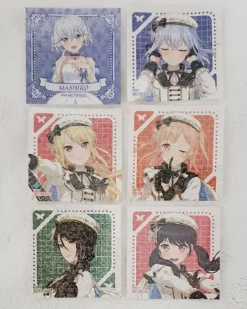 뱅드림 애니메이트 특전 반짝이 스티커 Morfonica