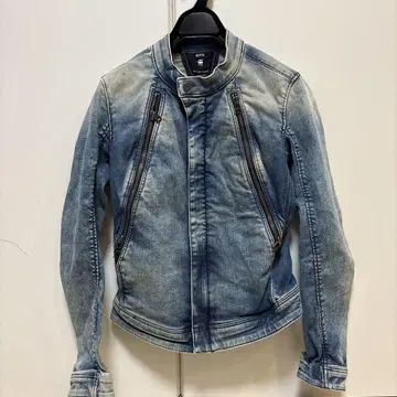 G-STAR RAW 데님 라이더 자켓 라이트 블루