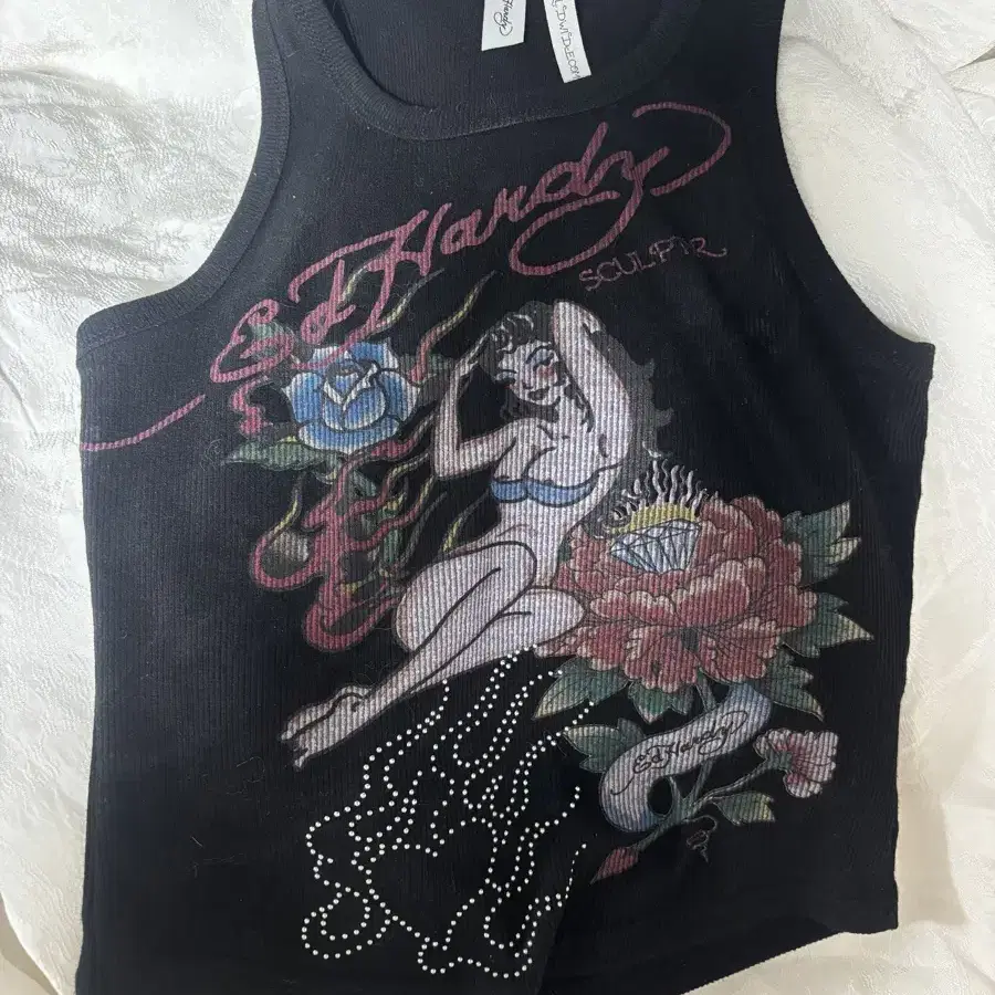 SCULPTOR × EdHardy Sue Me Sleeveless Top SCULPTOR】[Sculptor