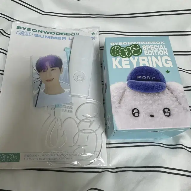 변우석 공식굿즈 응원봉&BWS 스페셜에디션 키링