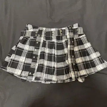 서브컬쳐 체크 미니 스커트