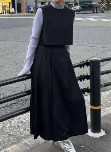 스커트 셋업 블랙