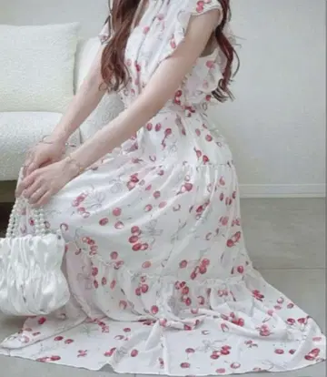 쉬인 체리 패턴 원피스