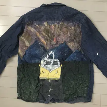 wrangler 페인트 데님 셔츠