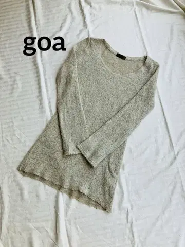 새상품급 goa 고아 모헤어 니트 샤기 니트 빈티지 y2k