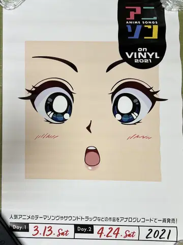 애니송 on VINYL 2021 포스터