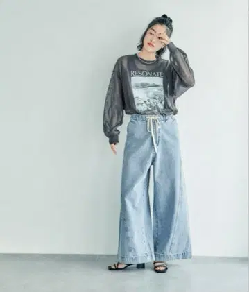 이지 배기 데님