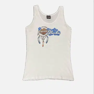 초레어 할리데이비슨 탱크탑 페더 꽃 고로즈