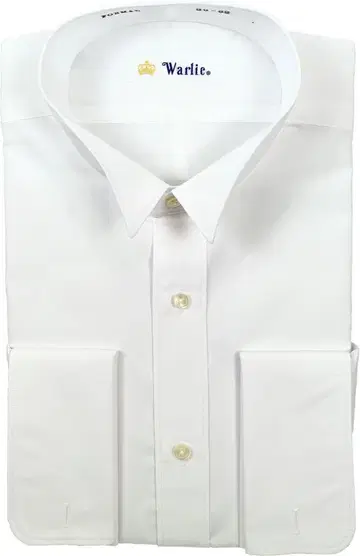 윙카라 셔츠 화이트 남성용 목둘레 35cm 턱시도 결혼식