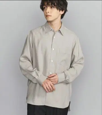 BY 라이트 린넨 터치 릴랙스 형태 테이퍼드 셔츠