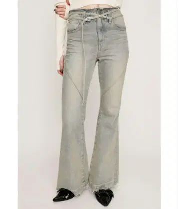 SLY 스라이 FRINGE JW FLARE PT-C 데님 팬츠