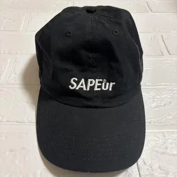 SAPEur 사풀 로고 캡 블랙