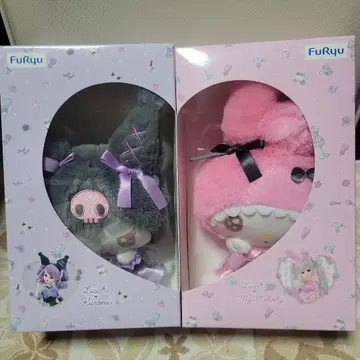 미개봉 새상품 리카짱 마이멜로디 쿠로미 장난감 상자입 BIG 봉제 인형
