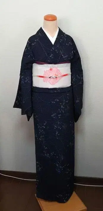 단벌 여름 명주 코몬 고급 화학 섬유 손바느질 미사용품
