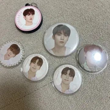 SEVENTEEN 캔뱃지 5개 키링