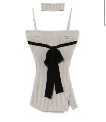 andmary Candice ribbon bare tops gray