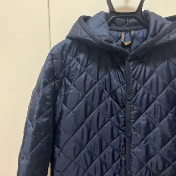 라벤햄 퀼팅 자켓 후드 부착