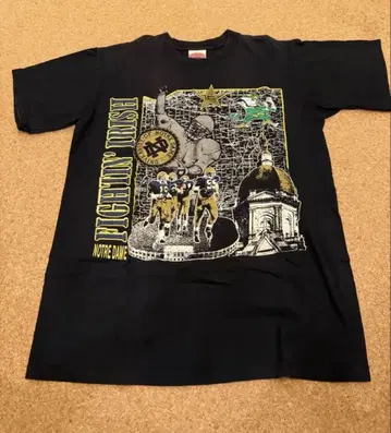 FIGHTING IRISH NOTRE DAME 티셔츠 90년대