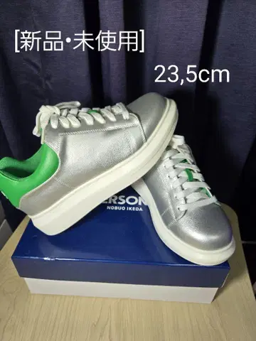 새상품 실버 그린 스니커즈 23.5cm