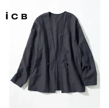 iCB Unleash 마 혼방 노라펠 자켓 차콜