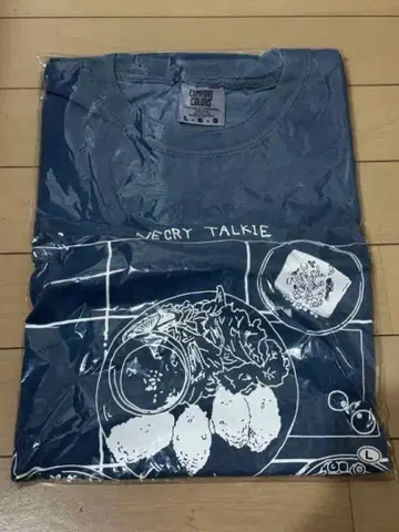 네크라이트 키 T셔츠 숙숙 저녁 식사 T셔츠 L 사이즈 다크 블루