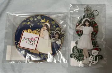 AKB48 카와무라 유이 크리스마스 최애 키링&참&코스터