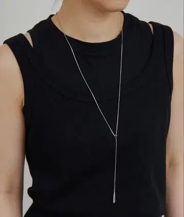 GALLARDAGALANTE 드롭 부품 Y자 목걸이